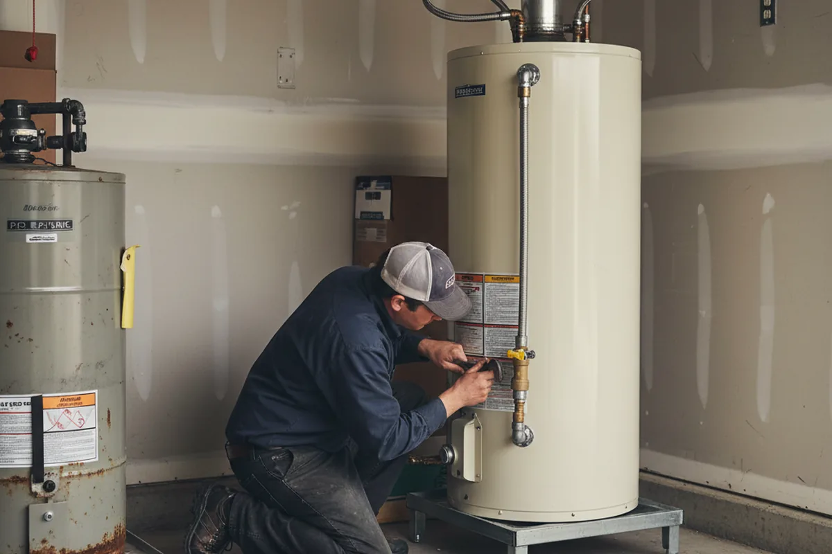 Water heater and shutoff valve replacement in Ball Ground